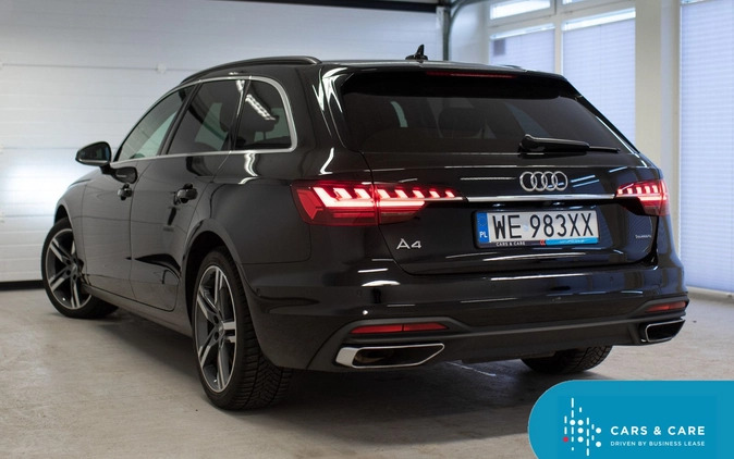 Audi A4 cena 117900 przebieg: 77130, rok produkcji 2019 z Parczew małe 254